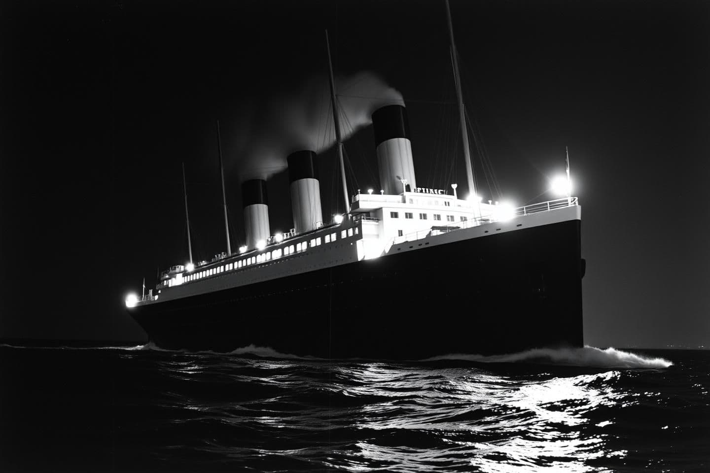 AI generated: Jack Philips ka last call on Titanic ship 