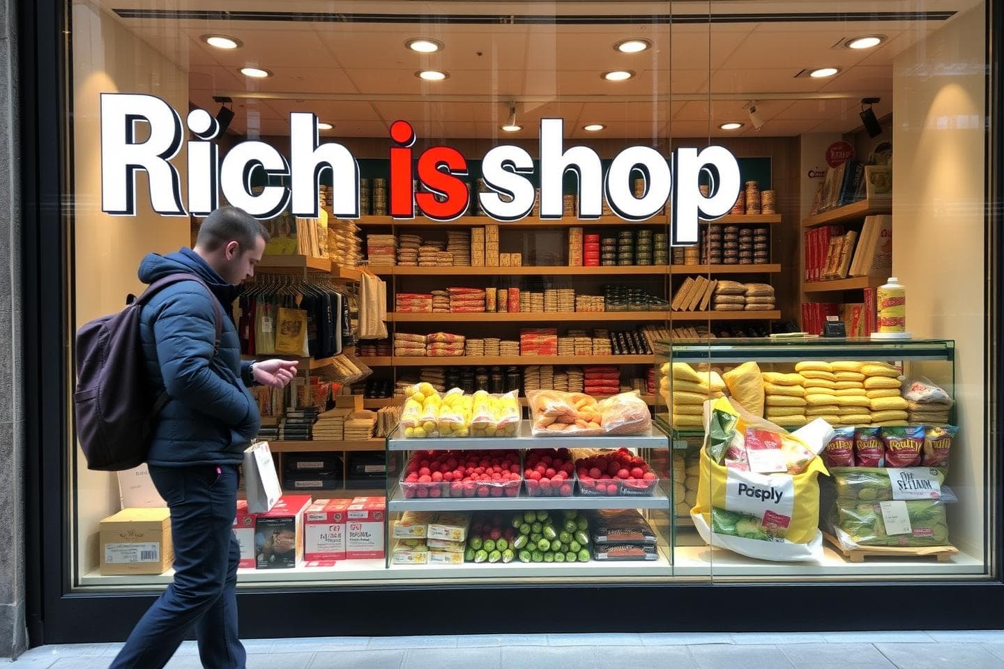AI generated: Rich ishop