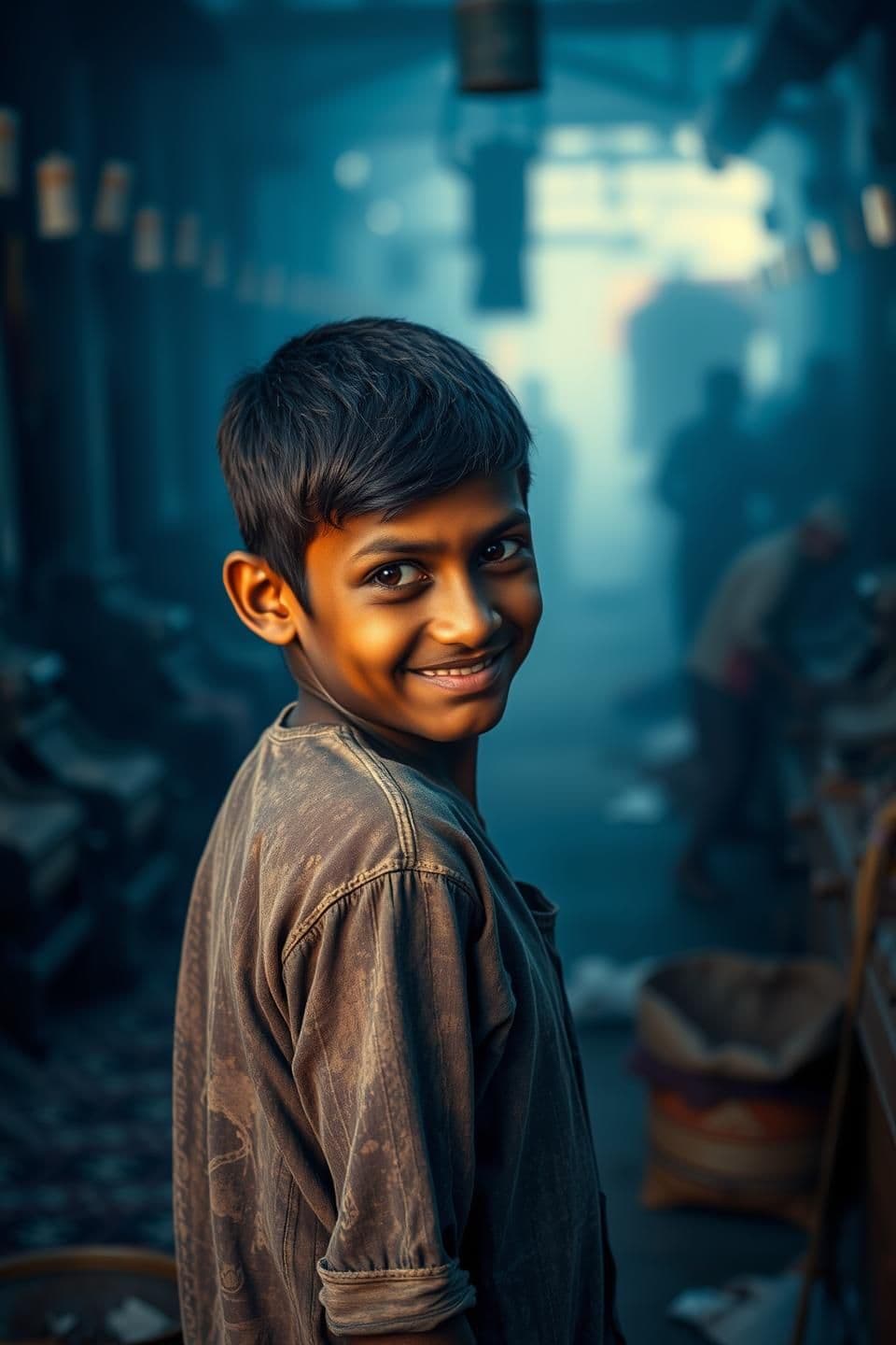 AI generated: IMPORTANT: Generate with all text in Hindi script only. Photorealistic, cinematic, 4k
(Advanced Prompt – Version 1 (Cinema-Level Realism)
“In the soft blue light of sunrise, a 14