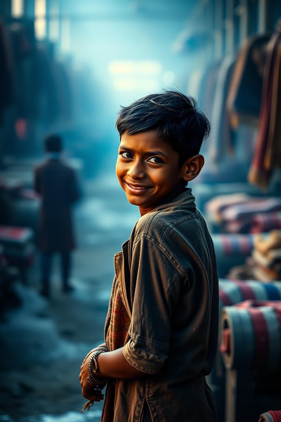 AI generated: IMPORTANT: Generate with all text in Hindi script only. Photorealistic, cinematic, 4k
(Advanced Prompt – Version 1 (Cinema-Level Realism)
“In the soft blue light of sunrise, a 14