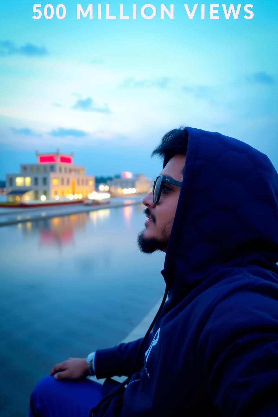 AI generated: একটি সিনেমাটিক YouTube থাম্বনেইল একটি বাংলা র্যাপ গানের জন্য (লং ভিডিও)।
মাঝখানে একজন তরুণ মানুষ আত্মবিশ্বাসী ভঙ্গিতে দাঁড়িয়ে আছে।
চারপাশ অন্ধকার, নাটকীয় পরিবেশ।
তার মাথার উপর থেক