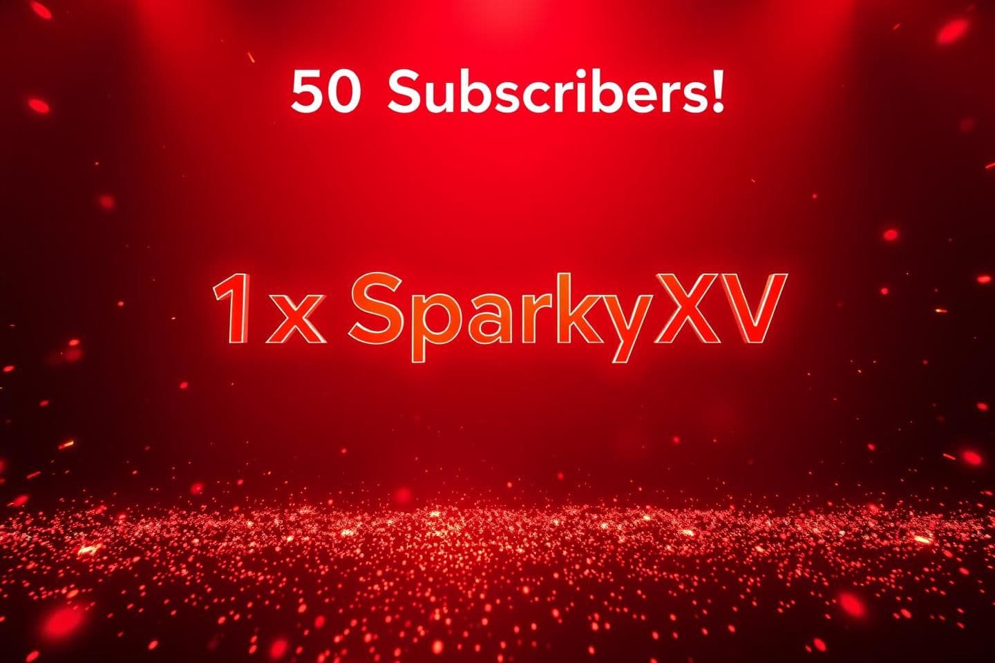 AI generated: {
"prompt": "A cinematic professional Roblox-style celebration scene for the channel name '1xSparkyXV', deep red theme with glowing spark particles, dramatic lighting, soft shado