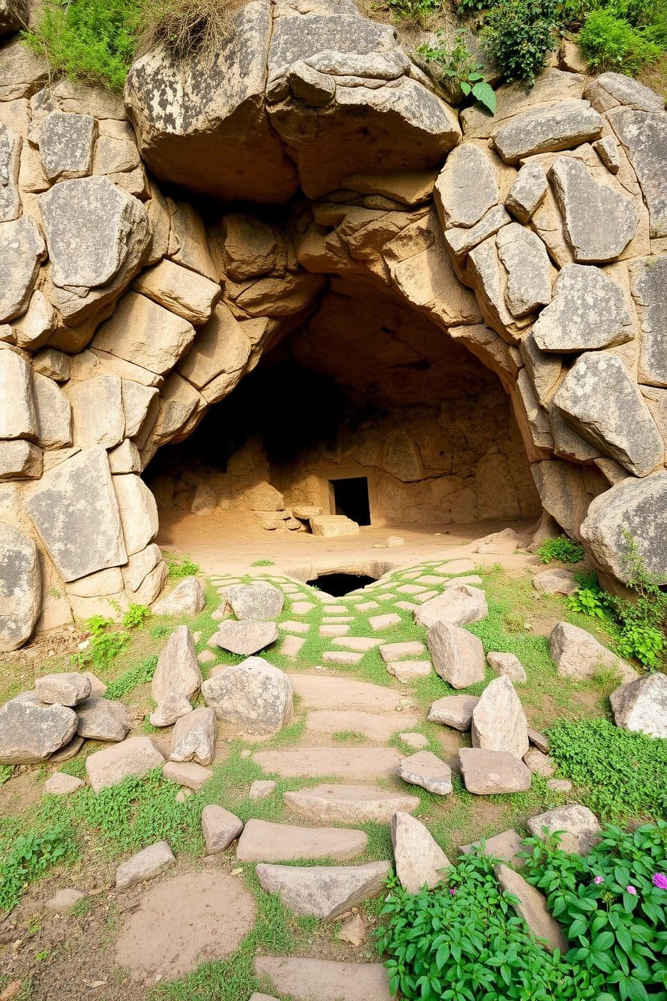 AI generated: IMPORTANT: Generate with all text in Hindi script only. In Subarnagiri, an ancient village in eastern India, lies a magnificent and mysterious mountain, known today as Subhasini Mo