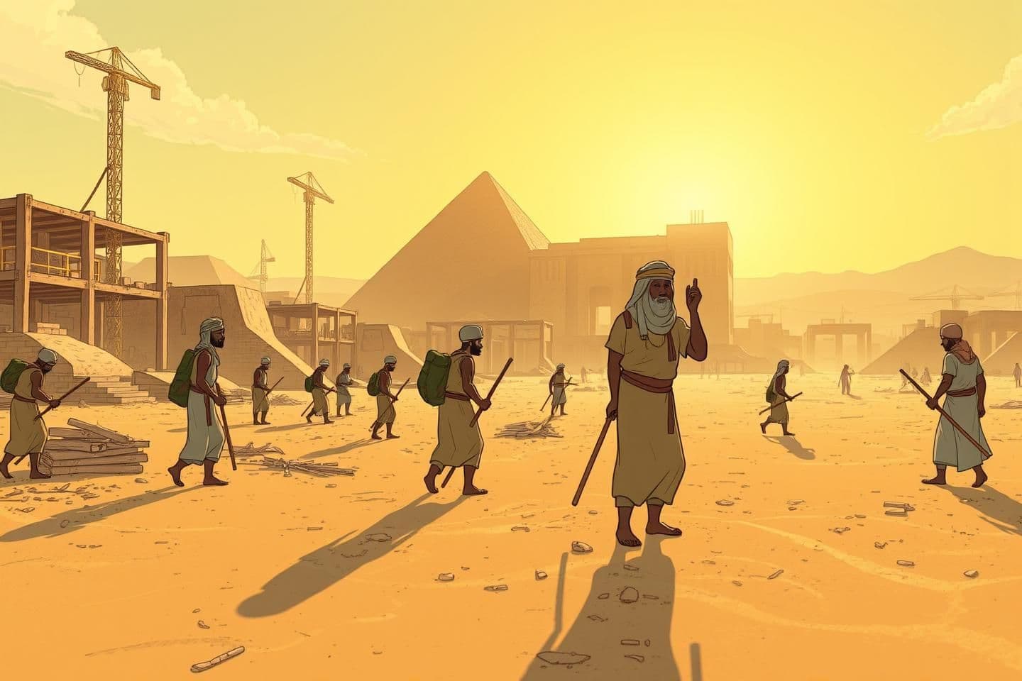 AI generated: বুঝেছি — **Close-up হবে না**, একটু দূর থেকে দেখা যাবে,
কিন্তু **emotion থাকবে**,
এবং **Prince of Egypt–এর pure hand-drawn look** বজায় থাকবে।
এবার তোমাকে দিচ্ছি **mid-distance emot