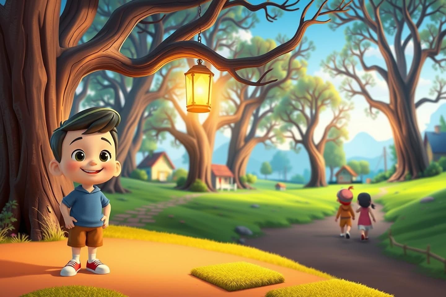 AI generated: “16:9 YouTube thumbnail in Cratton 3d cartoon animation style.
Soft, clean, colorful cartoon shading.
A cute cartoon boy standing on the left side with a simple happy–friendly exp