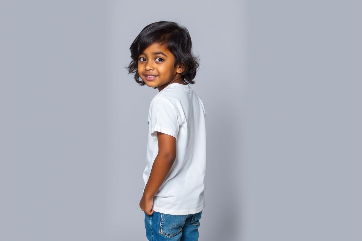 AI generated: Age: 10–12 years
Ethnicity: West Indies + Indian mix
Skin Colour: Warm brown skin with soft golden undertone
Hair: Soft black normal hair, natural texture
Face: Cute + confident lo