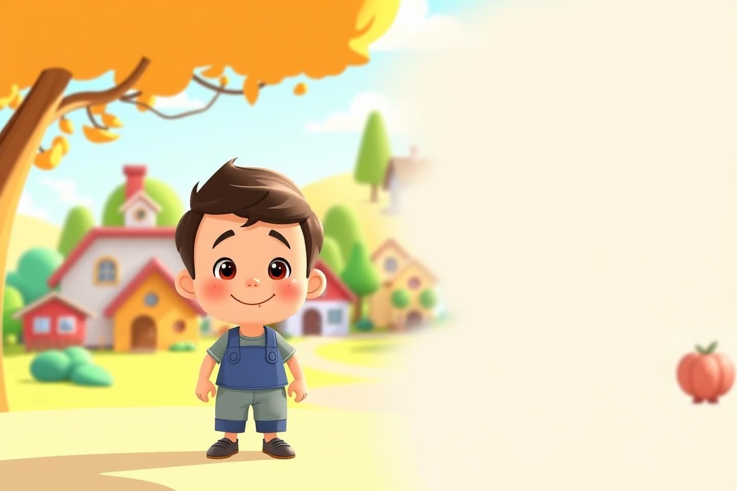 AI generated:
“16:9 YouTube thumbnail in Cratton 2d cartoon animation style.
Soft, clean, colorful cartoon shading.
A cute cartoon boy standing on the left side with a simple happy–friendly e
