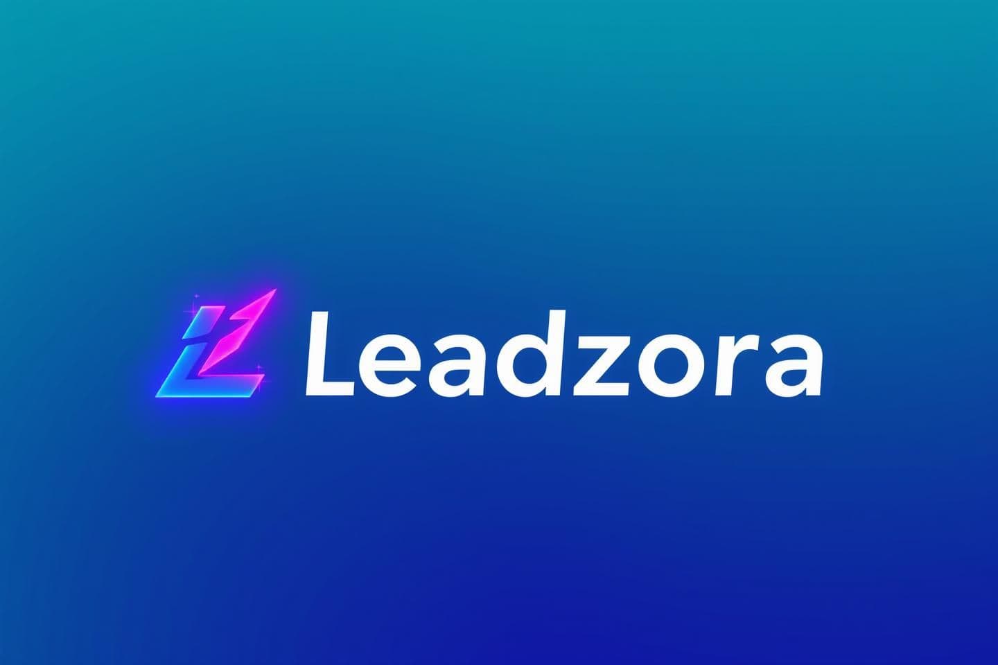 AI generated: Create a modern, high-tech logo for a SaaS brand named “Leadzora”. The concept should feel fast, powerful, and professional. Use a sleek lightning-bolt or “Z”-shaped energy symbol