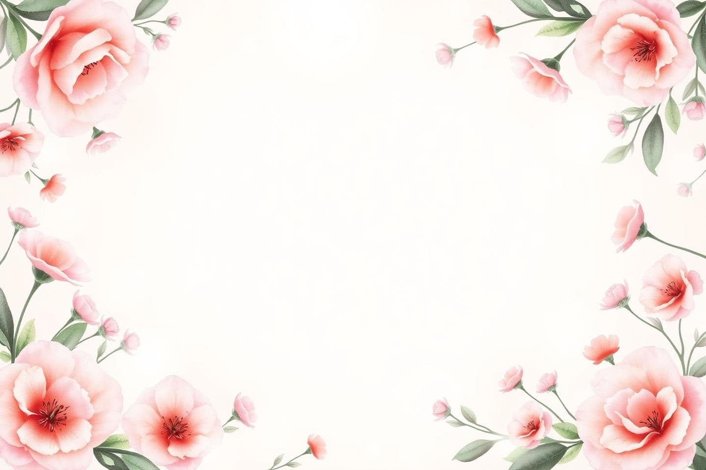 AI generated: {"prompt": "Soft pastel floral wedding poster background with gentle pink, peach, and lavender tones. Elegant watercolor flowers around the borders, light bokeh glow, and a clean c