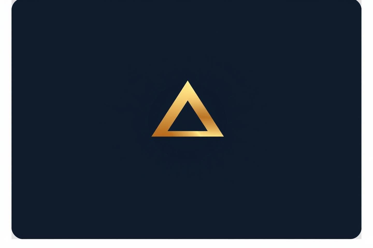 AI generated: A hyper-minimalist, clean, and futuristic logo design. The background is a very dark, deep navy color with a subtle, soft radial gradient (darkest at the edges). The central motif