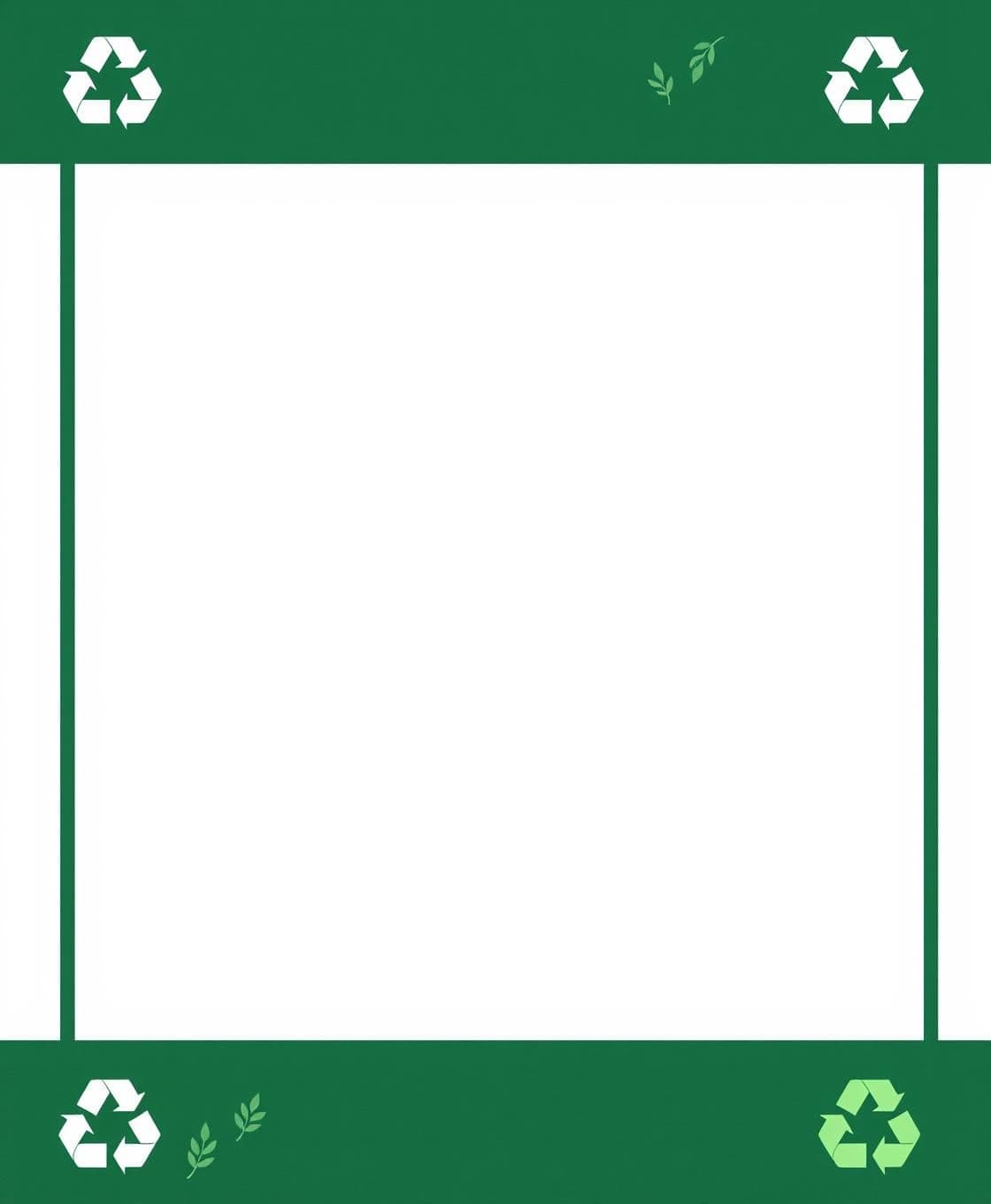 AI generated: Prompt: A professional corporate brochure background for a sustainability competition, A4 vertical aspect ratio. Minimalist design. Color palette: Deep Forest Green (#2E7D32) borde