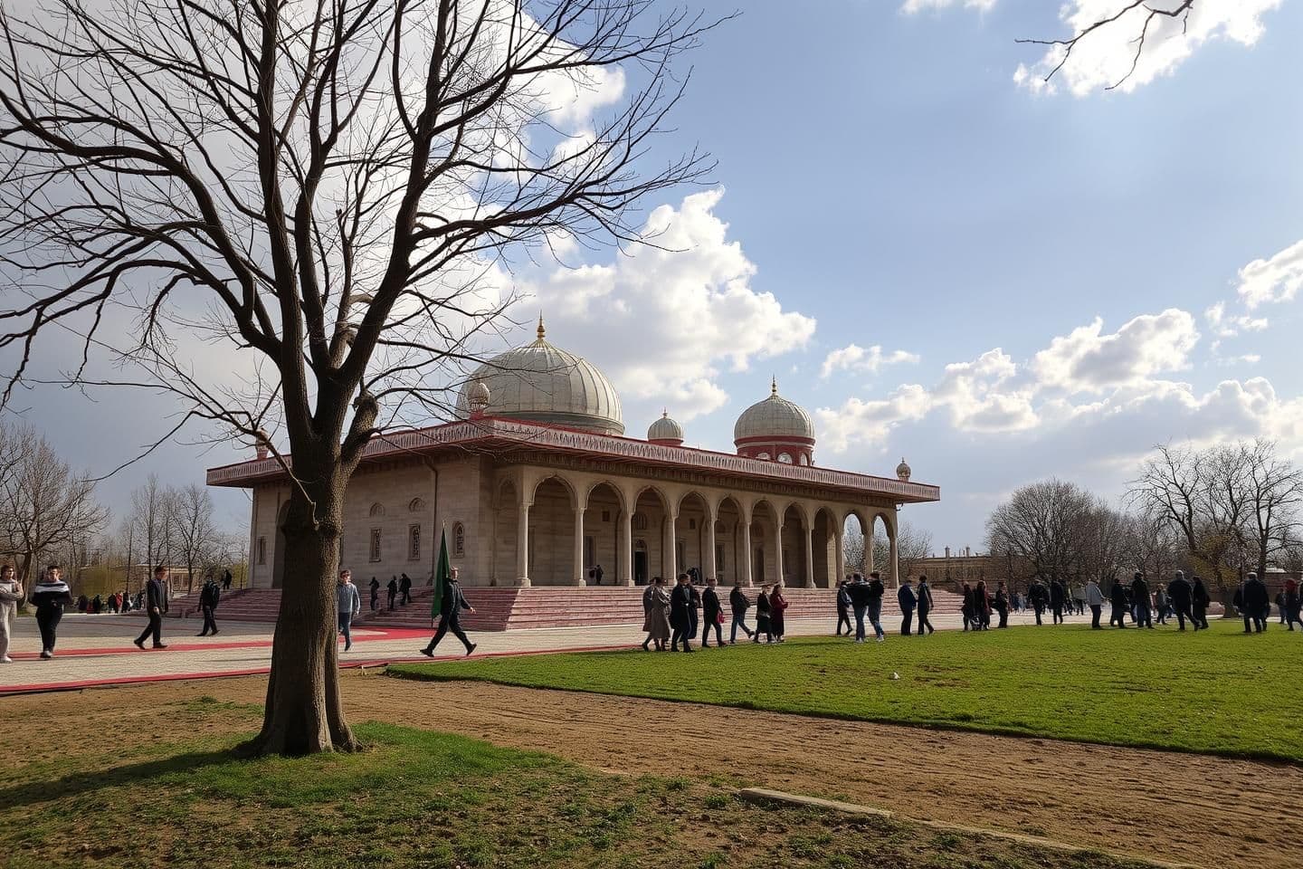 AI generated: یک کتابخانه بیانتها با سقف شیشهای که نور نرم و سرد از آن میتابد، کتابها از نور و انرژی ساخته شدهاند، رشتههای نورانی بین قفسهها جریان دارند، در مرکز یک چشم شفاف و آرام قرار د