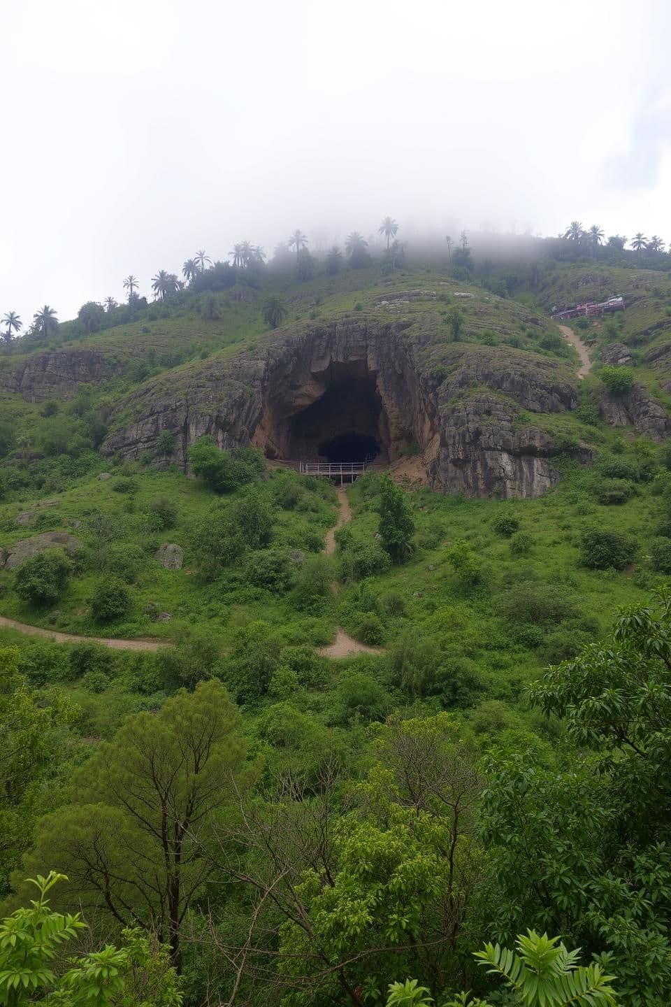 AI generated: IMPORTANT: Generate with all text in Hindi script only. In Subarnagiri, an ancient village in eastern India, lies a magnificent and mysterious mountain, known today as Subhasini Mo