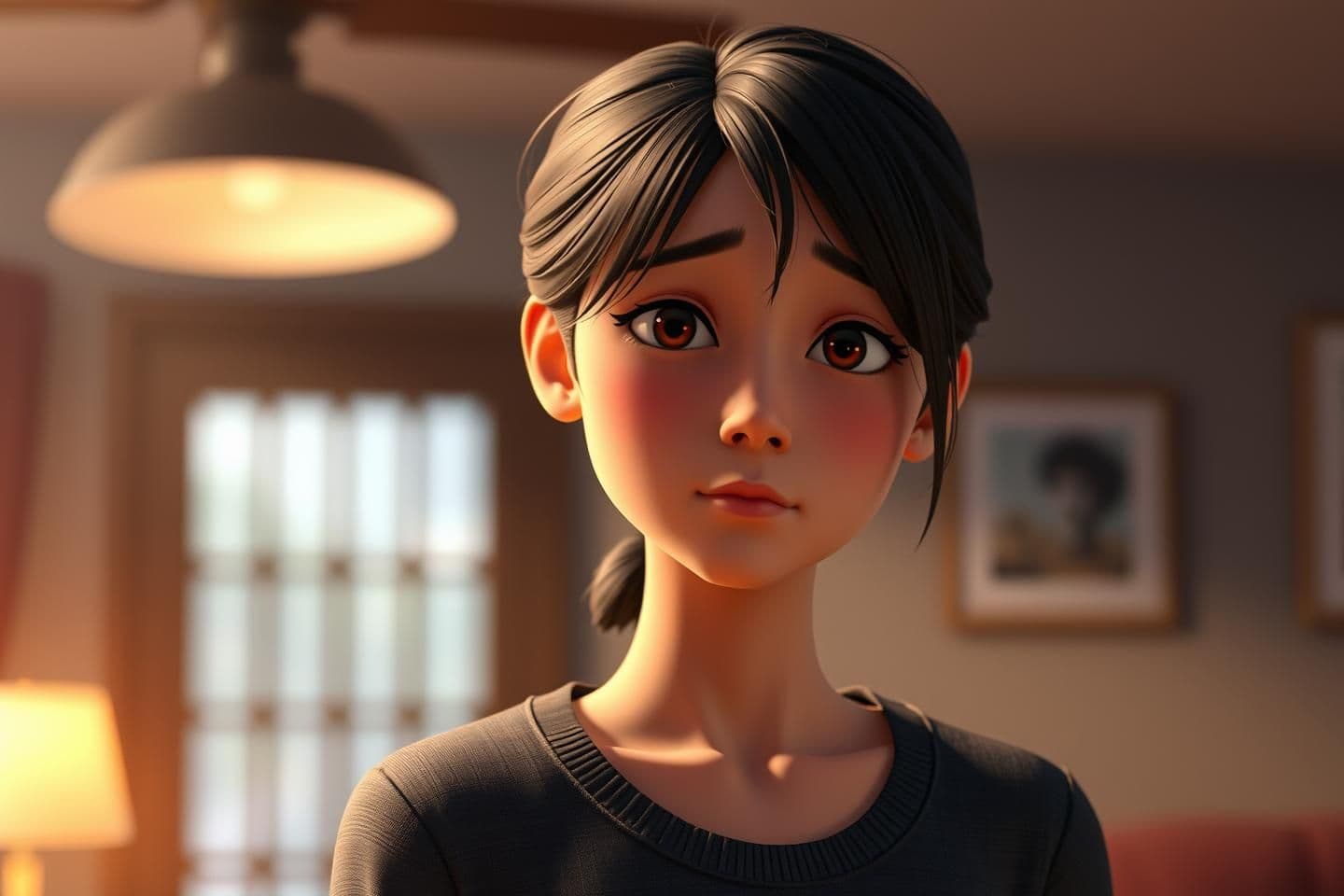 AI generated: নীচে আপনার লাইনের জন্য একটি fixed animated-style, detailed visual prompt দেওয়া হলো।
(এই স্টাইল পরের সব লাইনেও একইভাবে রাখা যাবে।)
---
🎥 Visual Prompt (Animated Style):
“A youn