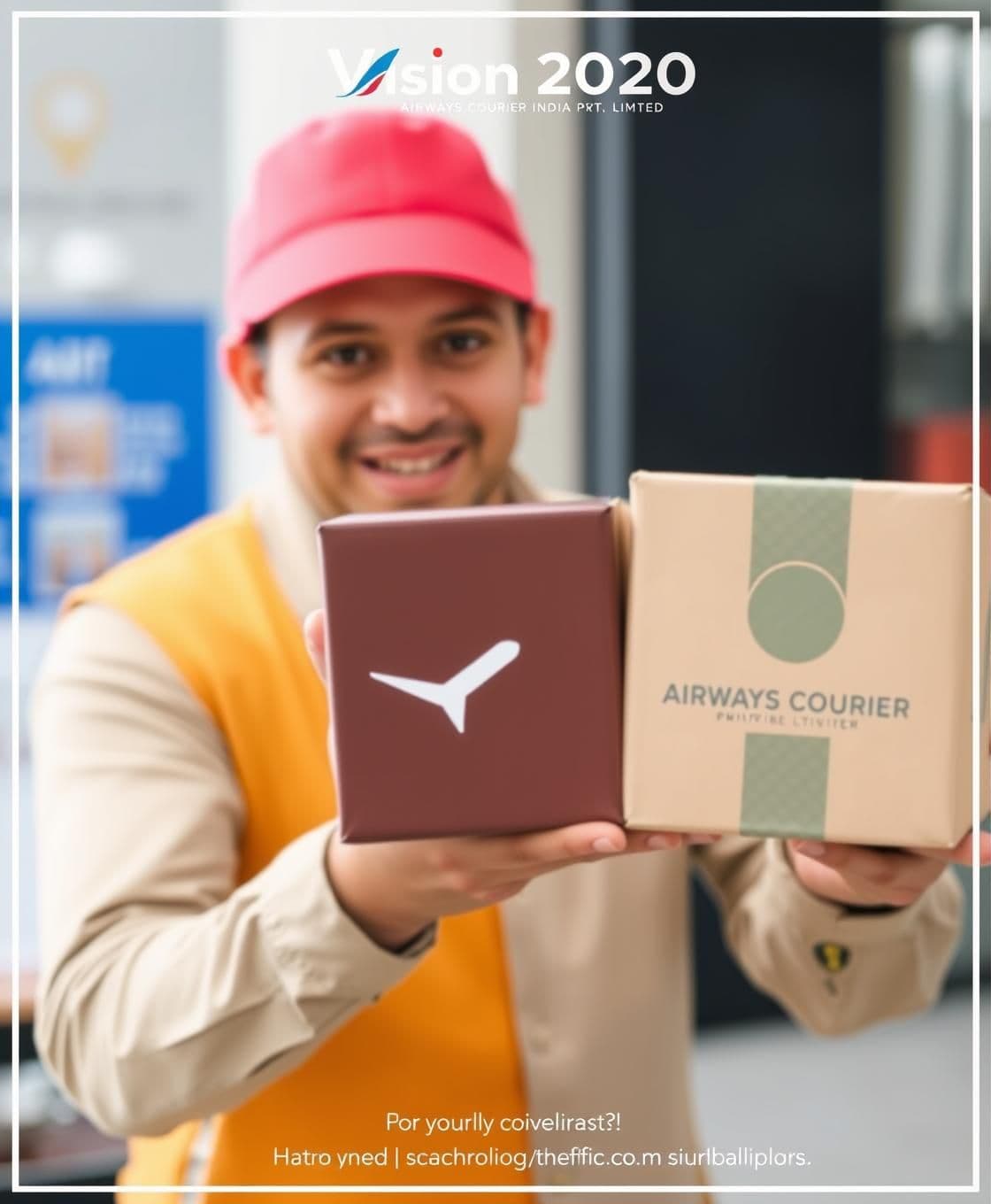 AI generated:
🚀 Vision 2030 – Airways Courier India Private Limited
Delivering Speed. Building Trust. Shaping the Future.
Airways Courier India Pvt. Ltd. is stepping into a new decade of inn