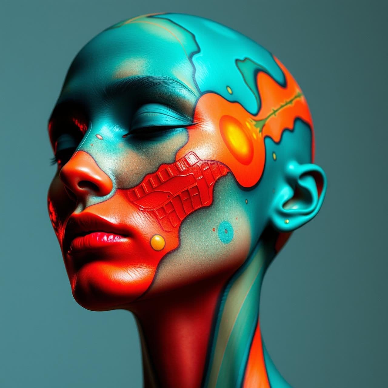 AI generated: Delve into the psychological implications of radical body modification. Imagine a future where clothing is obsolete, replaced by bio-engineered skin alterations. Explore the societ
