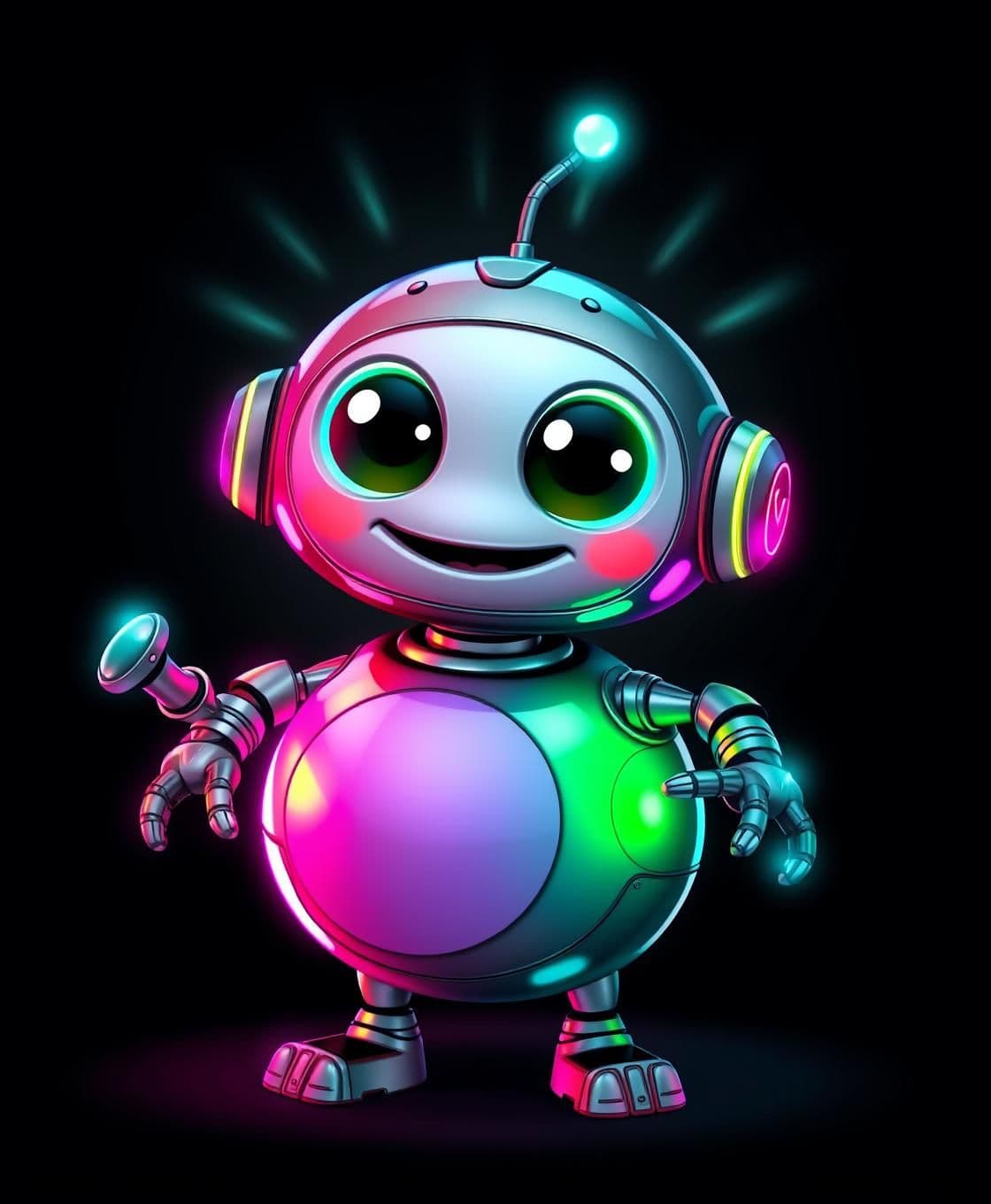 AI generated: Here’s a detailed, ready-to-use prompt for generating your funny-style alien-robot image in DALL·E or any AI image generator:
---
Prompt:
"A chubby cartoon alien-robot with floa