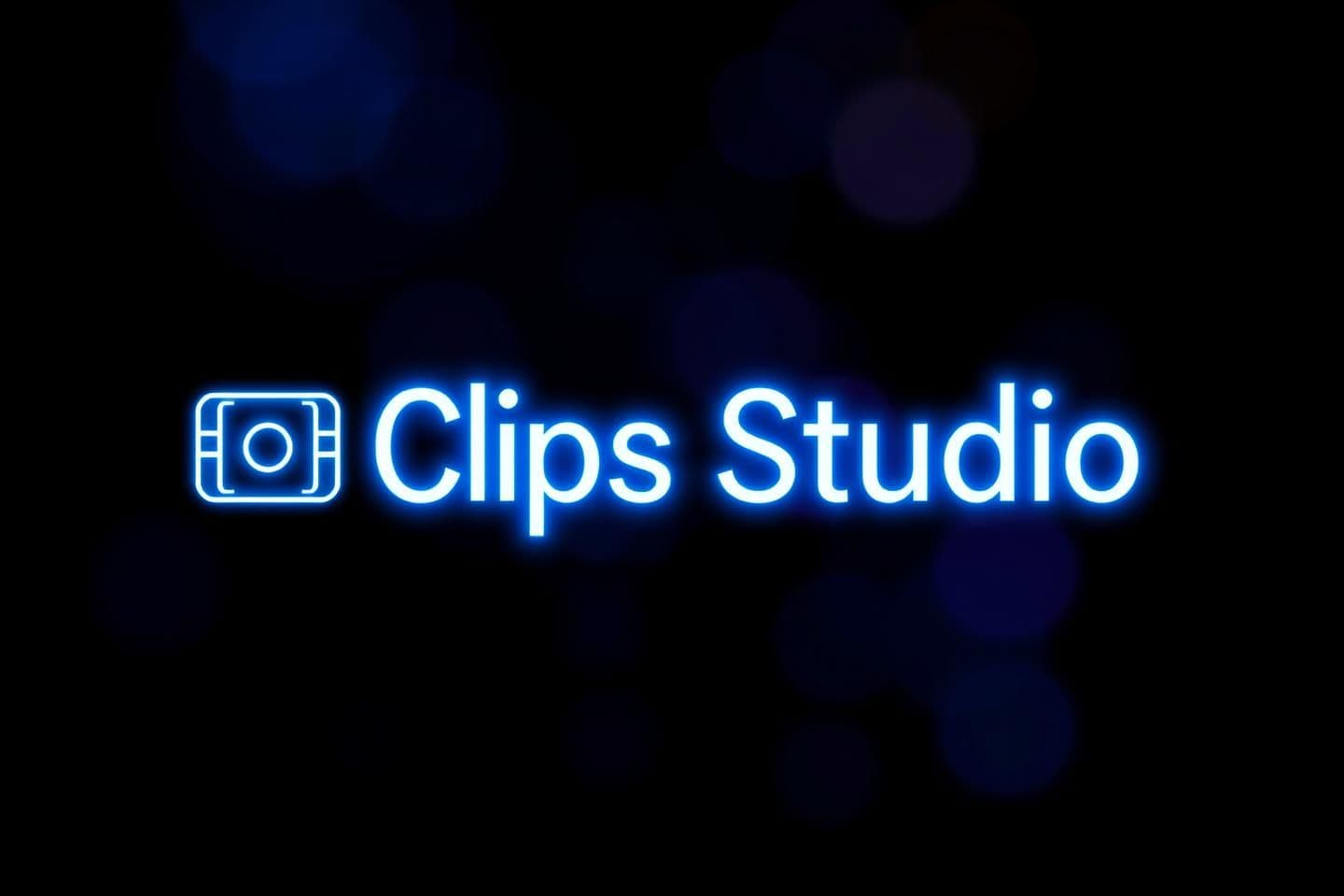 AI generated: Create a square Instagram profile picture for an account named "Clips Studio".
Background: dark cinematic gradient with black, dark blue, and purple tones, subtle bokeh lights.
I