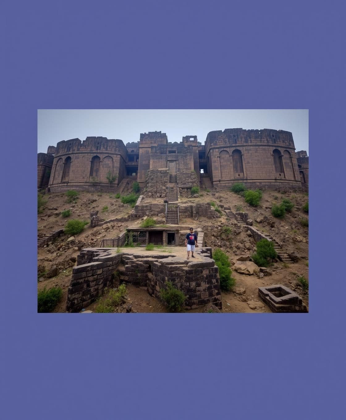 AI generated: It is said that history is engraved in stones… but some stones also have *screams* trapped in them. One of the most terrifying forts in India — **Bhanगढ** — where even the silence