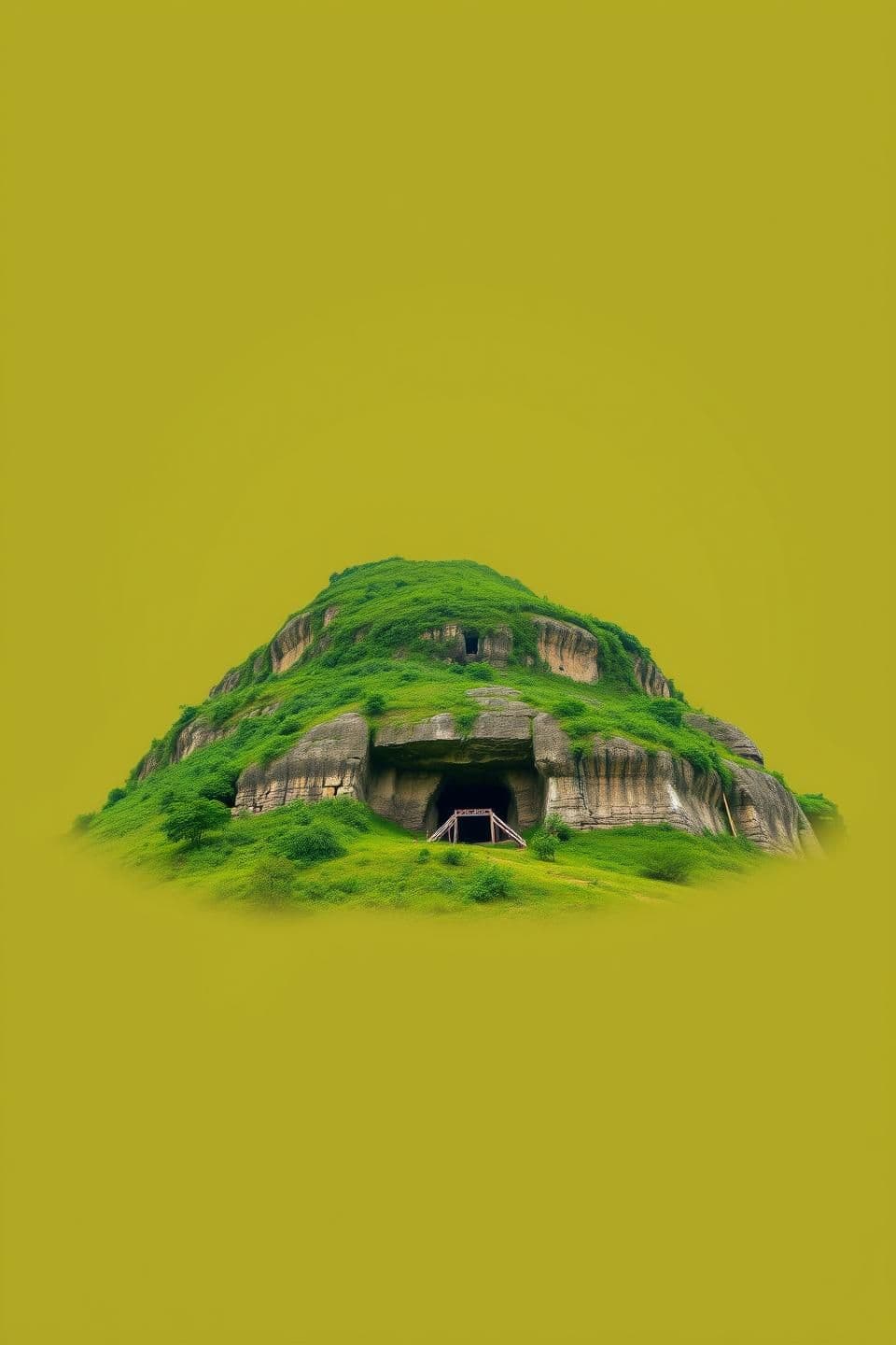 AI generated: IMPORTANT: Generate with all text in Hindi script only. In Subarnagiri, an ancient village in eastern India, lies a magnificent and mysterious mountain, known today as Subhasini Mo