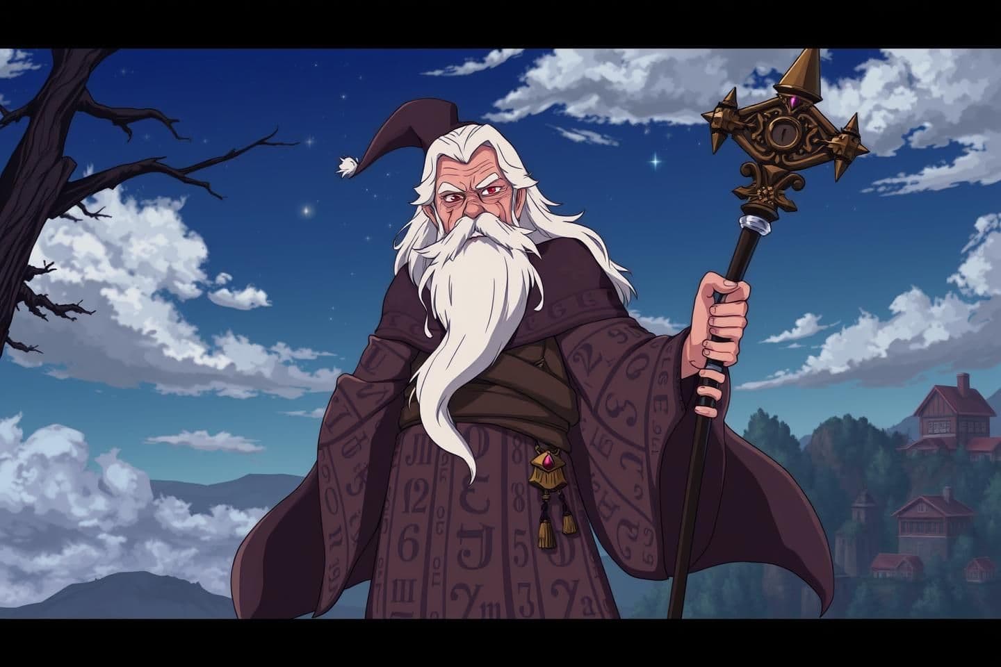 AI generated: 3. The Village Elder / Wizard
Description: Wise, enigmatic, slightly eccentric, possibly hiding secrets about the forest and the hero’s destiny. Can be visually striking with magi