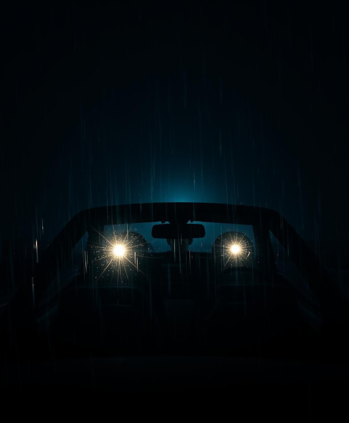 AI generated: Scene 1 — बारिश वाली सड़क पर आरव की कार
PROMPT:
“Ultra-realistic cinematic night scene, lonely highway in heavy rain, one car headlights cutting through darkness, windshield cover