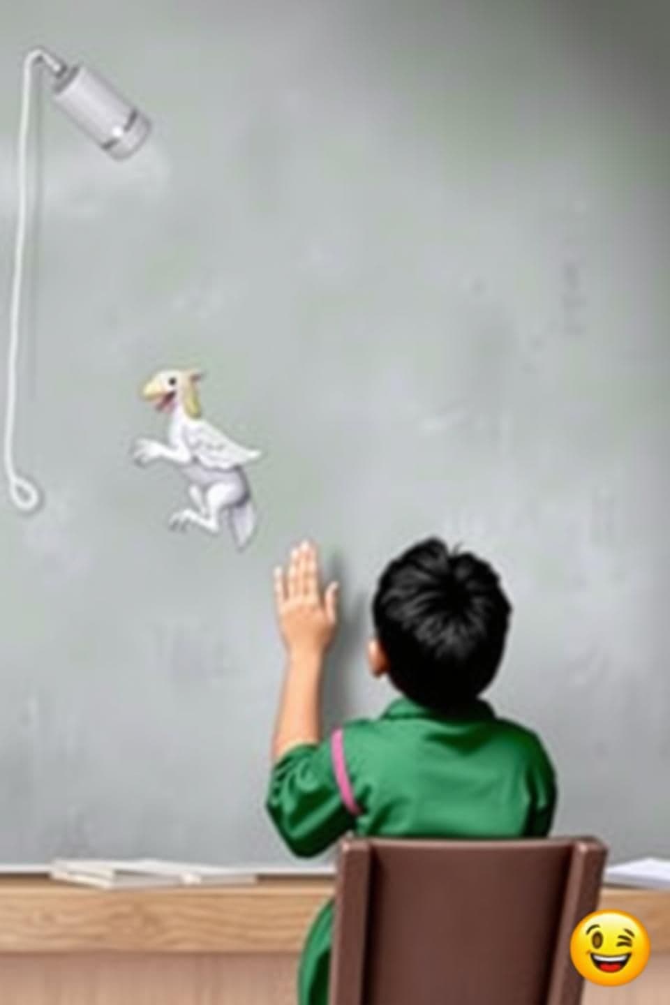 AI generated: IMPORTANT: Generate with all text in Hindi script only. The teacher asked Pappu:
"Tell me, why does the Earth rotate?"
Pappu replied, "Madam... to pass the time!"
Teacher: "Are y